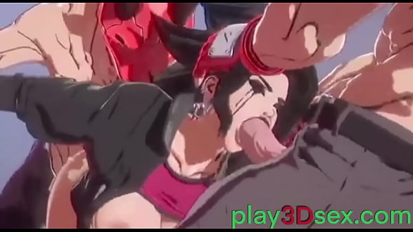 Deep throat and anal at the same time hard fuck