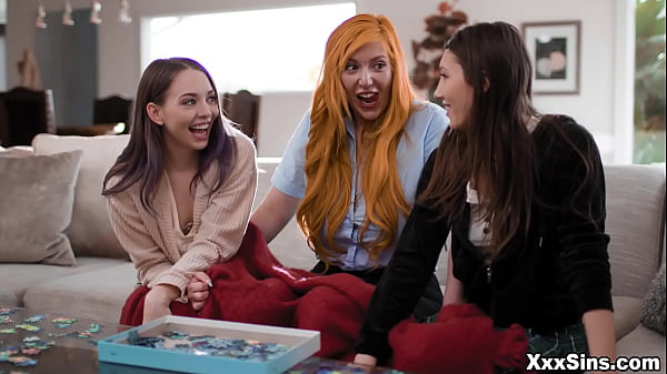 Play MP4 - Lauren Phillips chaperones her teen neighbor&comma; Maya Woulfe and her girlfriend Lily Larimar to hep them have lesbian sex for their first time&excl;