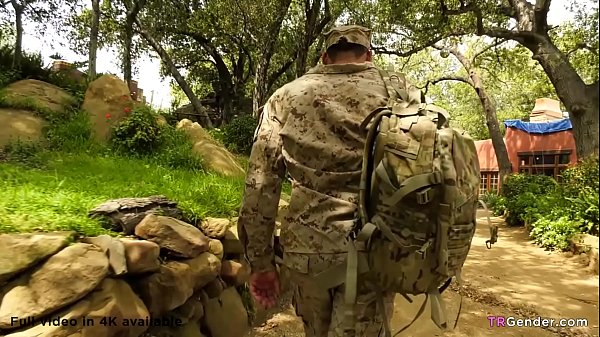 Shemale girlfriend gets soldier husband home 