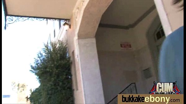 Ebony_gets group cumshots 3