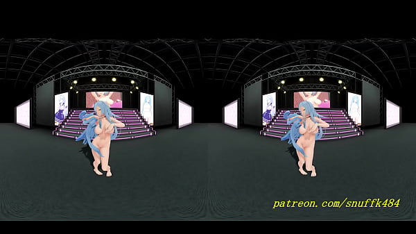 vr180 mmd Lamy Nude dance 3d hololive