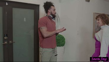 Star player james angel takes out his stress on coach sara jay's dumptruck ass 