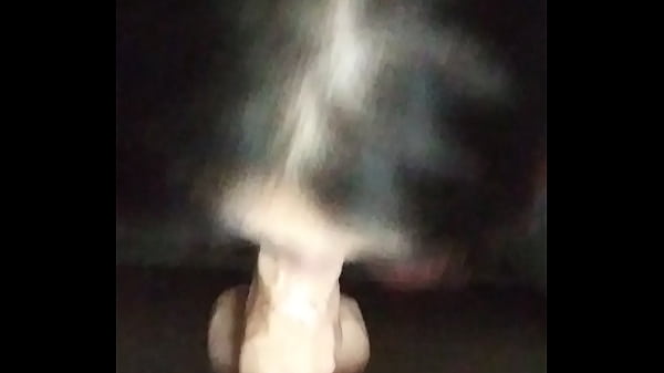 Messy blowjob from black lipstick slut 