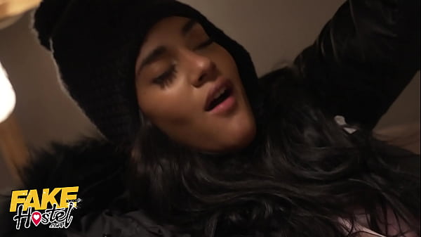 Fake hostel skinny hottie screws her quiet roommate doggystyle