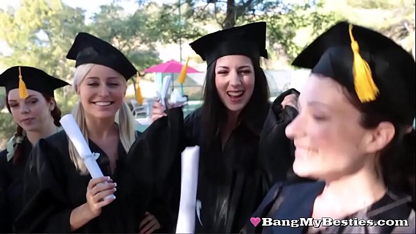 Play MP4 - Graduation Day Sex Blowout For Horny Lesbian Students