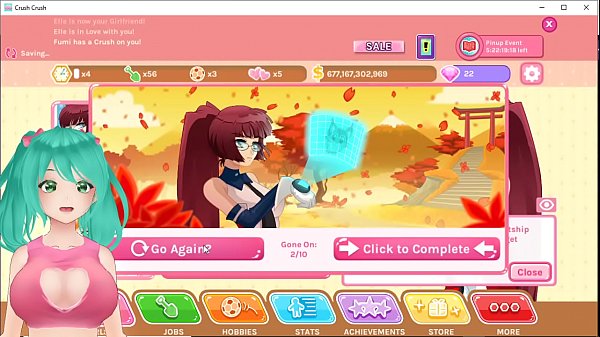 Cute Anime Girl VtuberPlays Crush Crush Uncensored