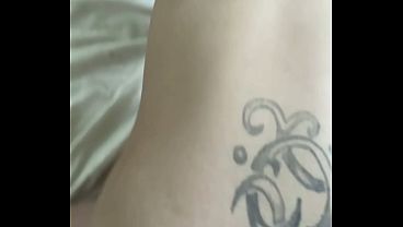 Trailer trash whore gets a call from her boyfriend while getting fucked by another dude 