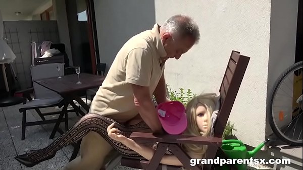 Play MP4 - Senile Grandpa Creampies a Sex Doll