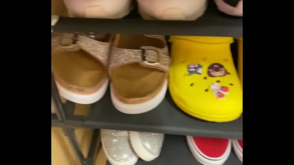 A sneak peek of my friends collection of shoes at my disposal 