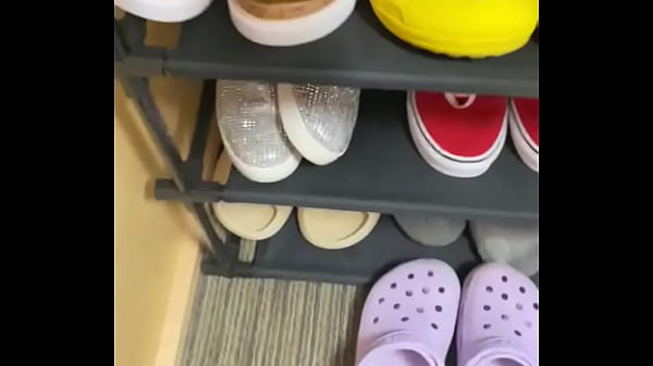 A sneak peek of my friends collection of shoes at my disposal 