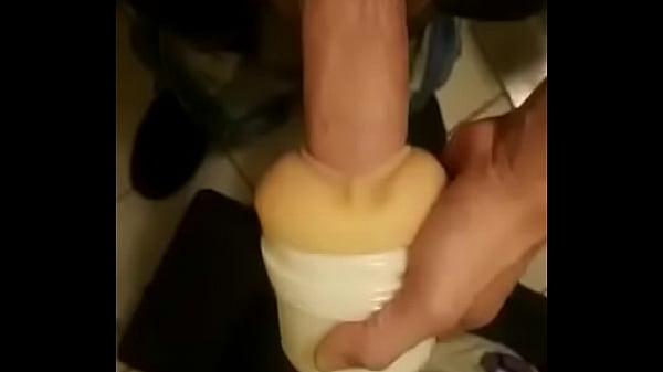 Big cock cums on fleshlight