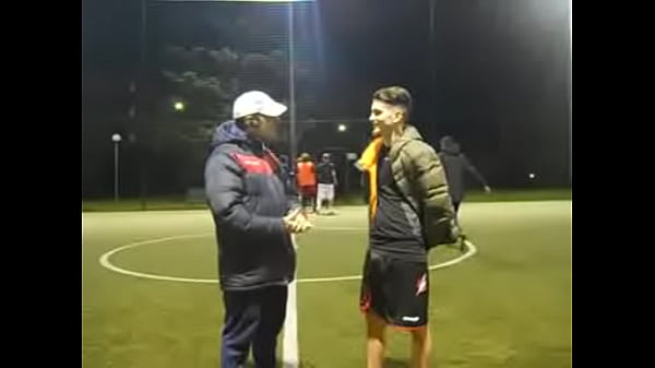 Soccer lad grabbing and spitting on you 