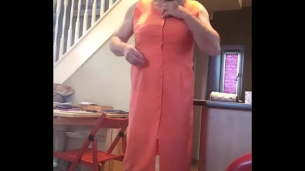 Johanna slowly removes all clothes to reveal cock & ass - exposure ! 