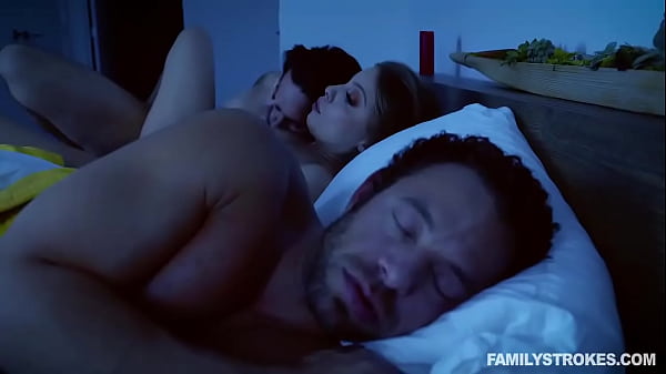 Stepson Fucks His Stepmom While His Stepdad Naps Next To_Them