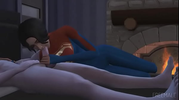 Hot Night with Supergirl Sims 4