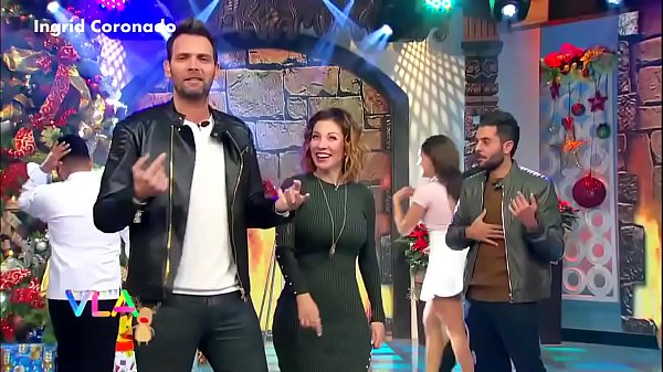 IngridCoronado Nalgotas en Vestido Verde Entallado VLA 25dic17 1