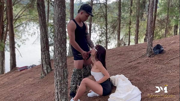 Lost in the woods I fuck_a skinny horny stranger_Danner Mendez and Alicia Trece FREE