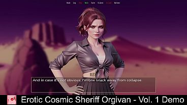 Erotic Cosmic Sheriff Orgivan &ndash; Vol. 1 (free Steam Demo Game) Visual Nove, Lsexual Content, Point & Click, Post-apocalyptic, Nudity, Parody , Mature, Combat, Nsfw, Satire, Superhero, Story Rich, Adventure, Sci-fi, Futuristic, Retro thumbnail