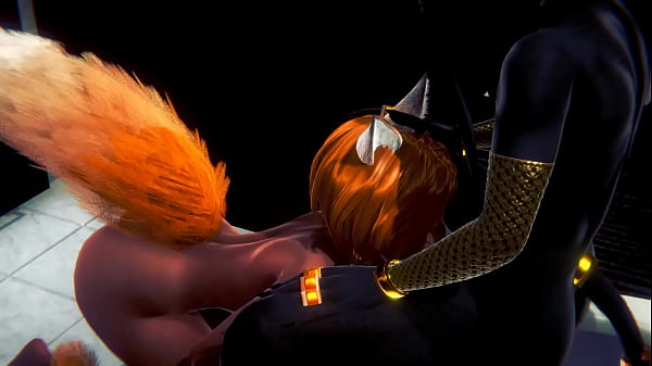 Furry Hentai Anubis the dogboy with a foxygirl in_a toilet Japanese Asian_Manga Anime Film Game Porn