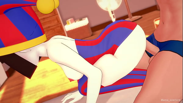 Pomni digital circus solo lleva_una toalla y quiere follar versión hentai