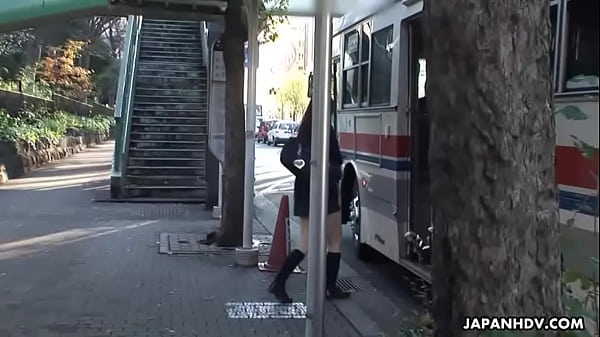 Play MP4 - Bus hijackers have their way with the cute Asian student