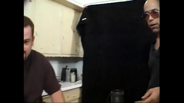 Play MP4 - Slut  Elena in fish nets is on her knees sucking on two cocks at once