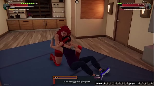 The ex vs ruby nf3d female mma apartment wrestling