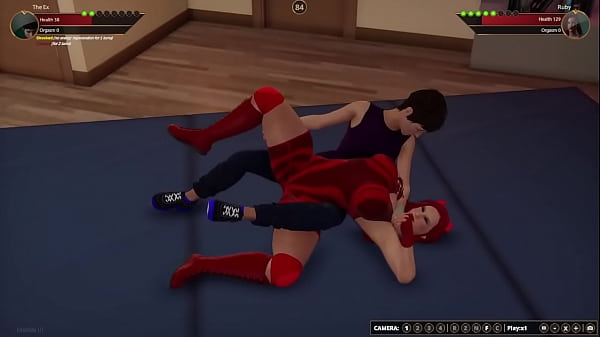 The ex vs ruby nf3d female mma apartment wrestling 