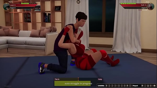The ex vs ruby nf3d female mma apartment wrestling