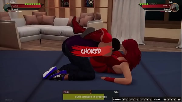 The ex vs ruby nf3d female mma apartment wrestling