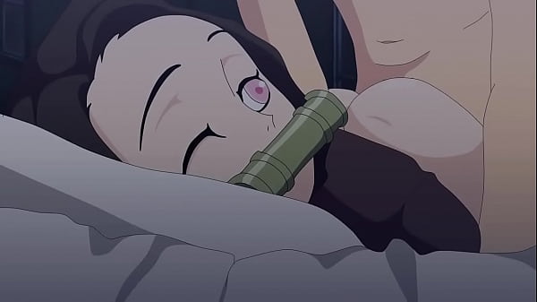 Nezuko takes it from behind 