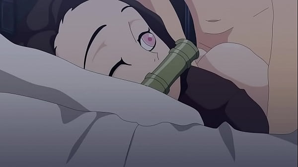 Nezuko takes it from behind 