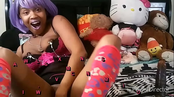 Young Ebony Toys Pussy While Boss Is Away thumbnail