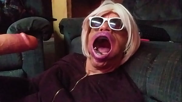 Whore slut sucks cock 