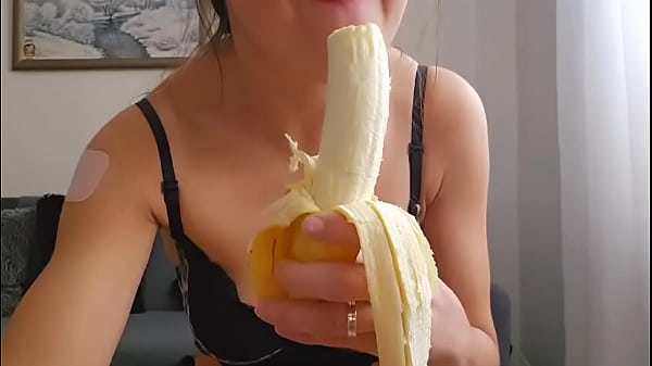 I Love The Way My Sexy Step-sister Takes Banana To Her Mouth thumbnail