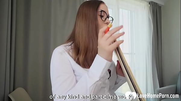 She made me rock hard with her sexy lingerie