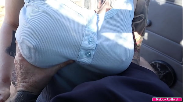 Big Tits Tattooed Mature Milf Gives Stranger A Blowjob In The Outback For A Lift Home thumbnail