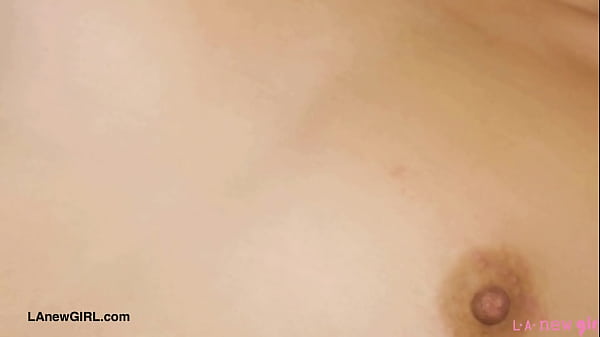 Tiny cute brunette naked close up