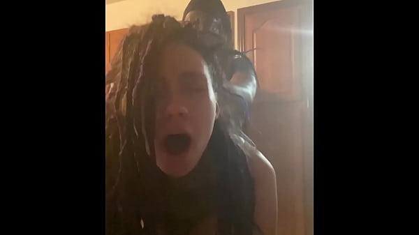Beautiful latina dreadhead gets bent_over kitchen counter andgets her brainsfucked_out