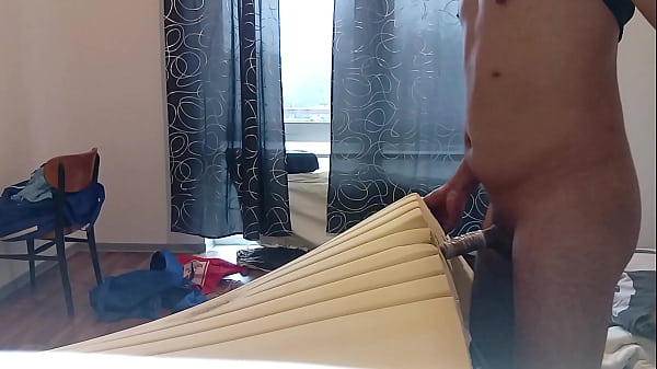 Play MP4 - I fuck the hole in the mattress with a condom and I ejaculate sperm in her hole&period;