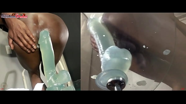 TWO ANGLES 1&2| Huge Dildo Riding Balls Deep Ass Fucking Extreme Anal Twink 