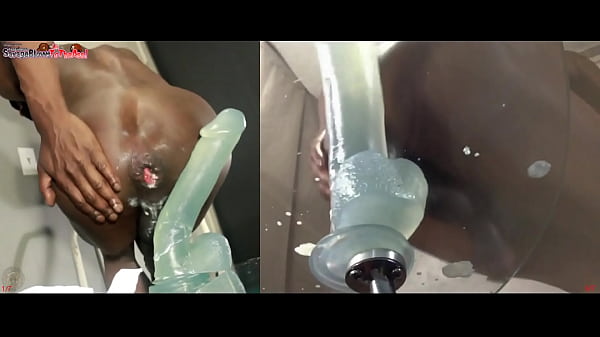 *PREMIUM* TWO ANGLES 1&2| Huge Dildo Riding Balls Deep Ass Fucking Extreme Anal Twink - Starring DJ ButtPussy 