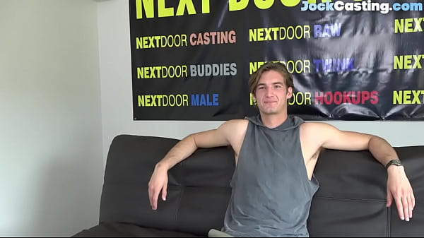 Casted straight jock tugging big cock 