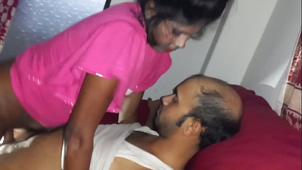 Manik Mia and Mst Sumona - Hairy pussy fucked and creamed on bed at home sex