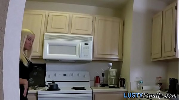 Blonde teen_has secret sex with stepbrother