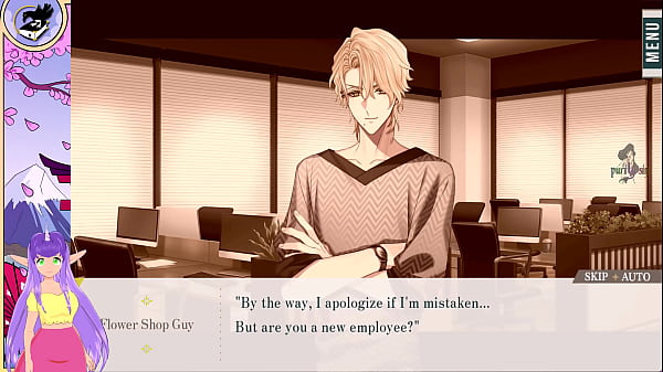 Him the smile and bloom gin's route otome game episode one 