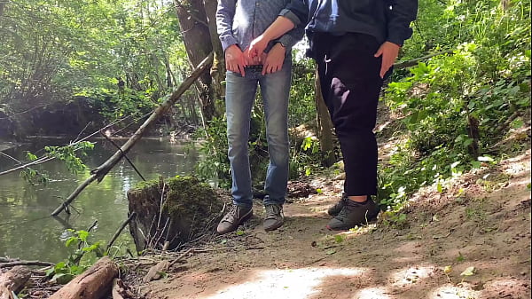 Play MP4 - Slutty MILF with a huge sexy ass pisses in nature and holds my cock