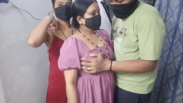 Indian Wife Husband And Their Friend Makes Perfect Threesome Porn thumbnail