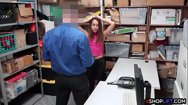 Tiny latina teen suspected and fucked by a security_guard