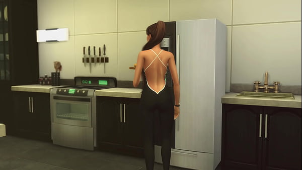 Nonton No Sound! This Cutie Shouldn't Have Started Cooking In Such A Costume! thumbnail